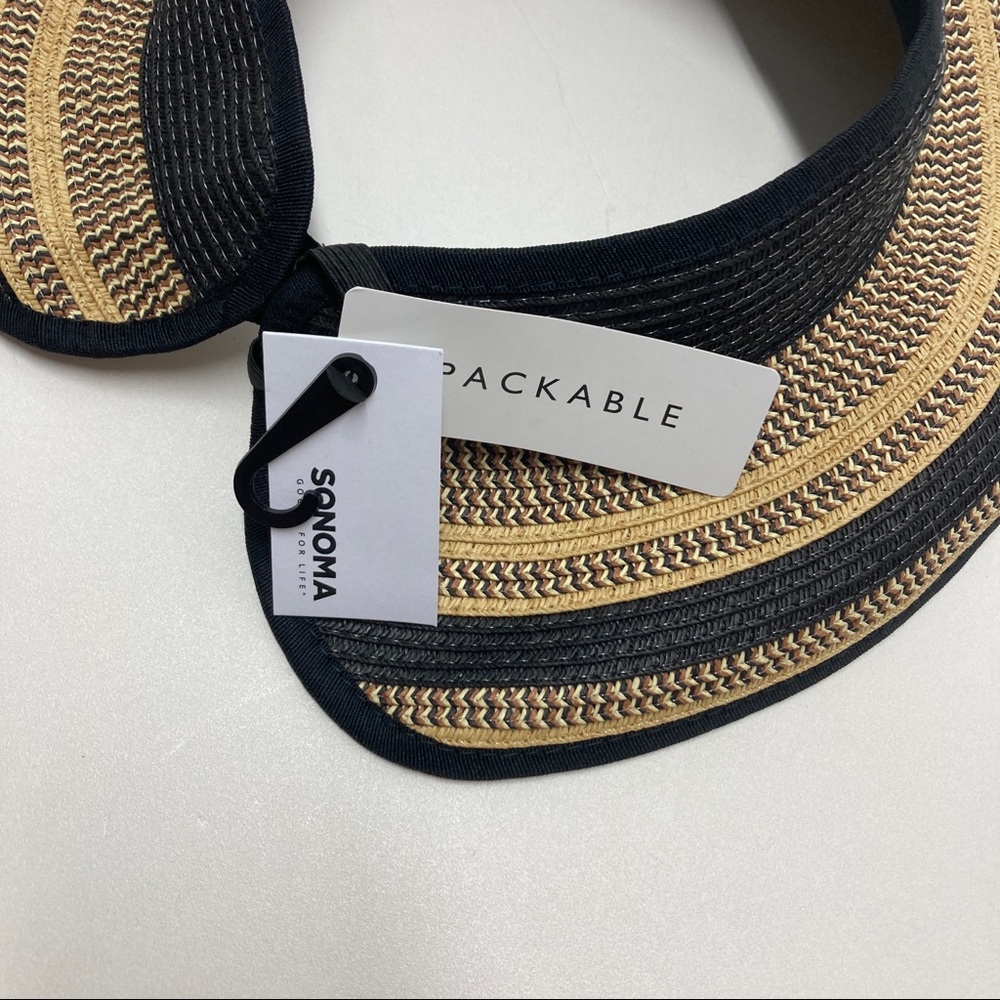 Soma Packable Visor Beach Hat Adjustable Womens O… - image 2